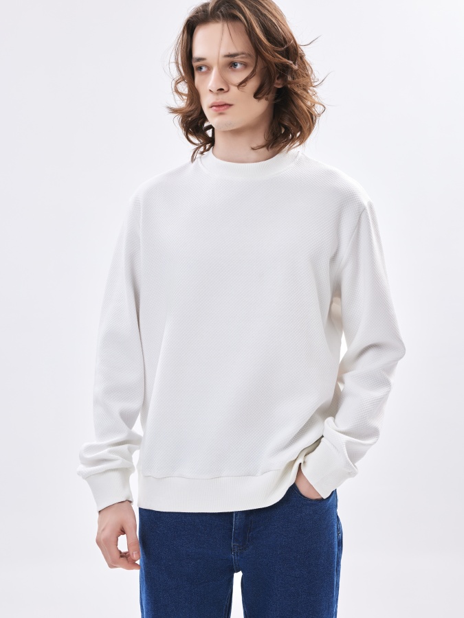 Толстовка короткая длина White M AW23CA2N-2-19366
