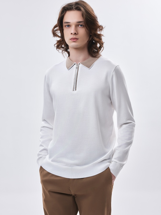 Jumper uzun qisma oq S  AW23CA2N-29-19031