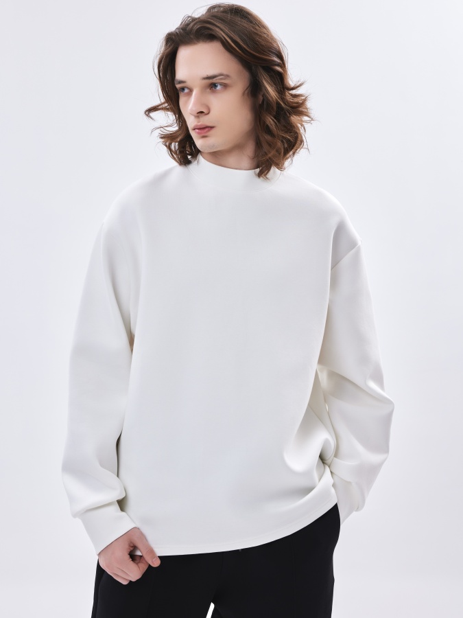Sweatshirt qisqa uzunligi oq XXL AW23CA2S-2-19190