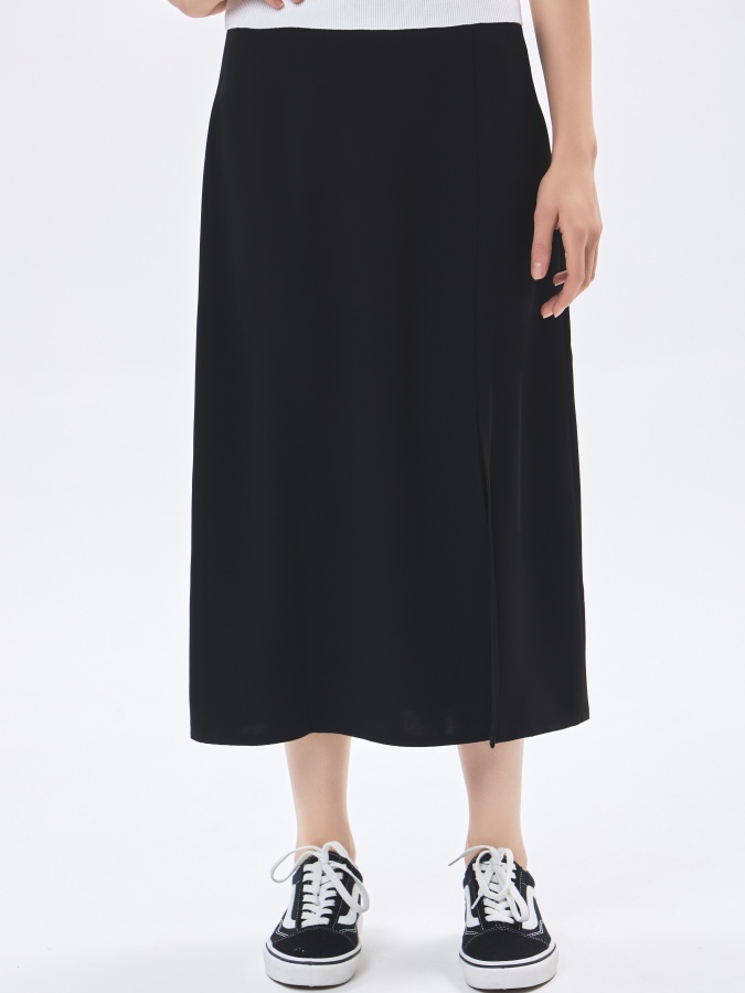 Midi qora XL yubka  AW23WBS-27028
