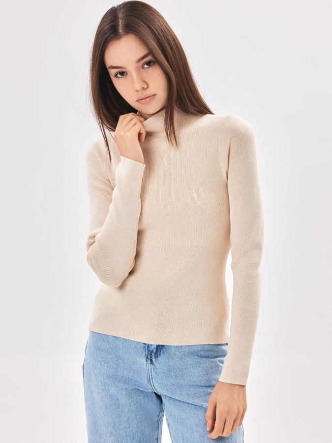 Ayol jumper uzun qisma Whisper White M  AW23WKN-30038