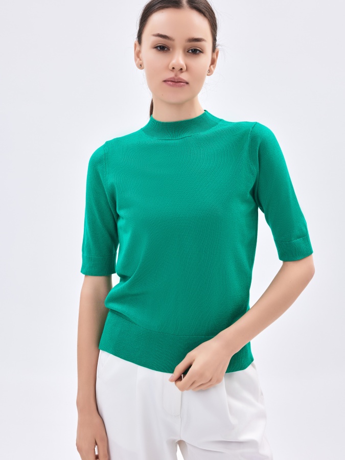 Ayollar jumper qisqa qisma AW23WKN-30036