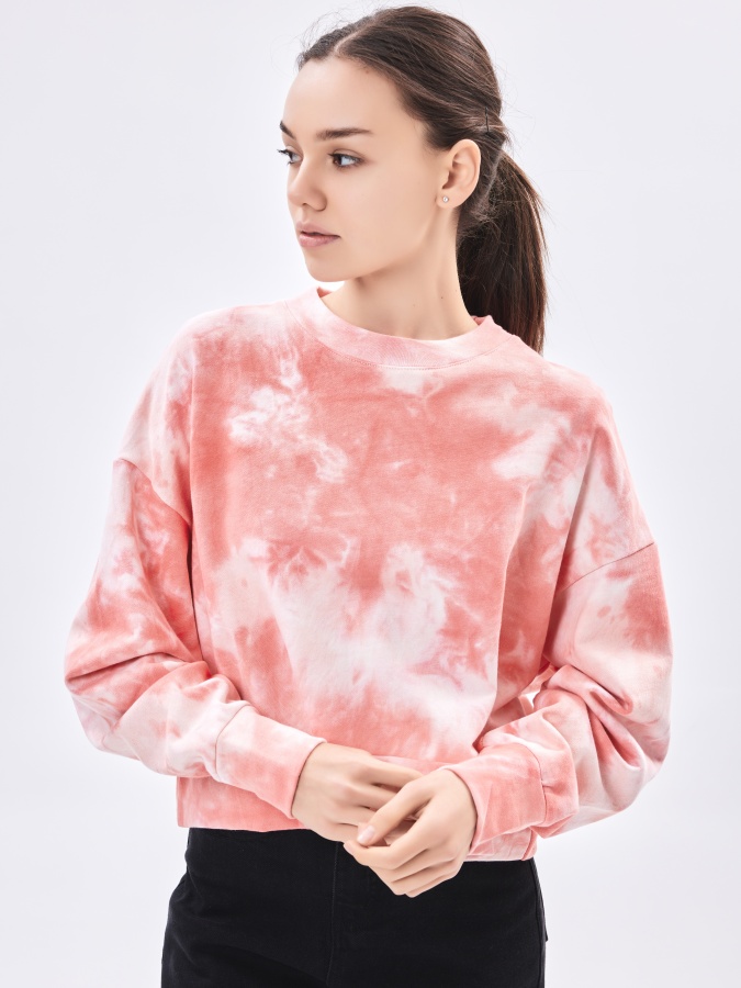 Женский свитшот Pink M AW23WBA-52042