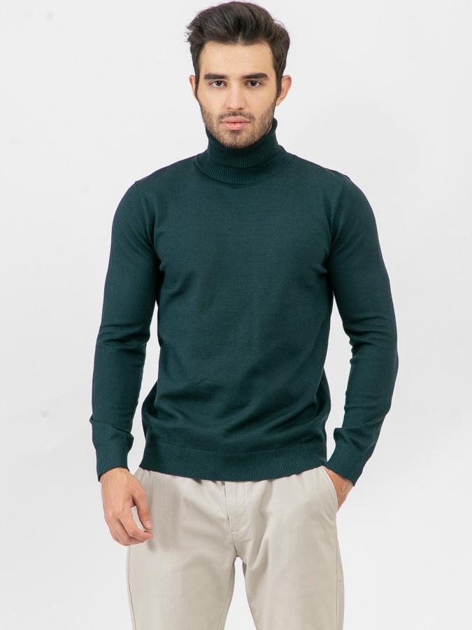 Jumper uzun yengli yashil S  AW23CA2N-29-18727