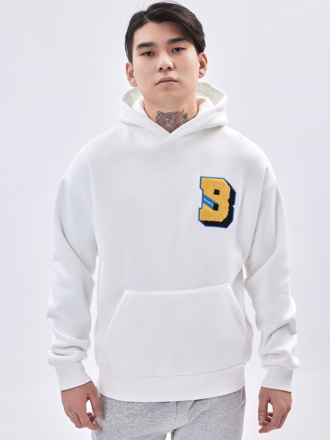 Sweatshirt qisqa uzunlikdagi oq XL AW23CA2N-2-19393