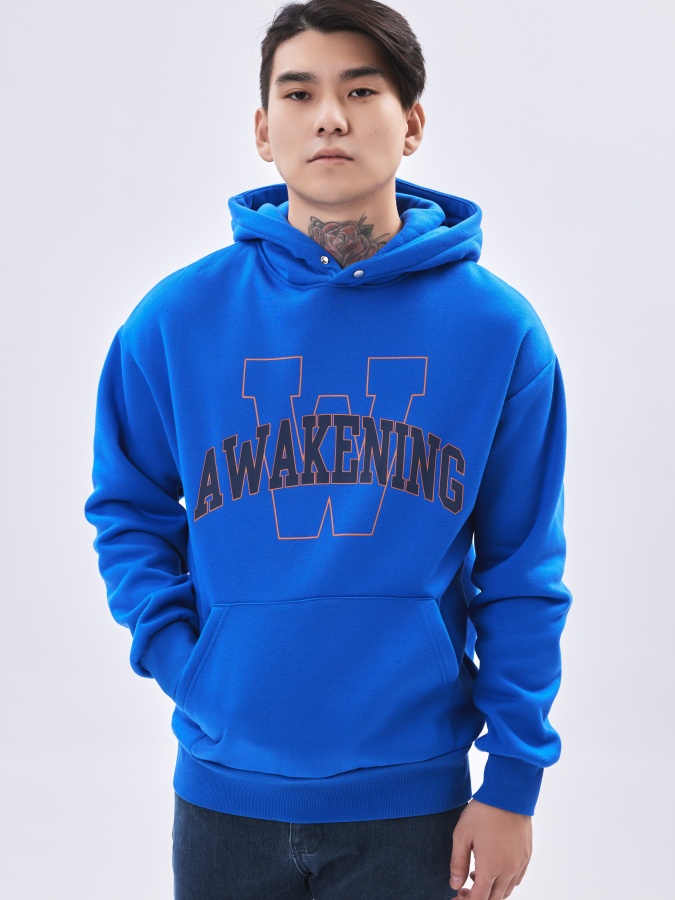 Hoodie qisqa uzunligi elektr ko'k XL AW23CA2N-2-19499