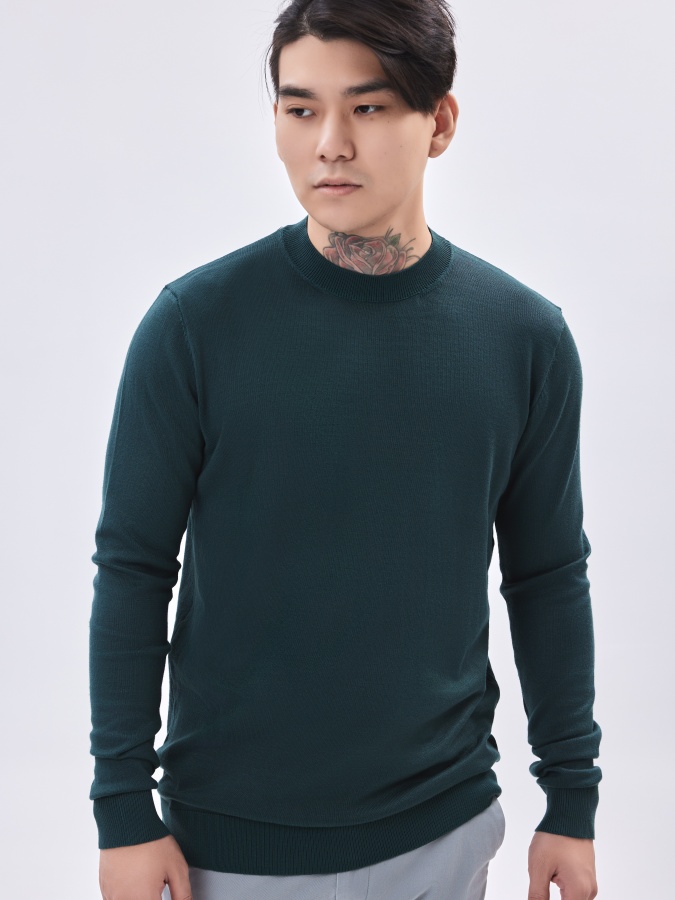 Jumper uzun yengli yashil M  AW23CA2N-29-19037