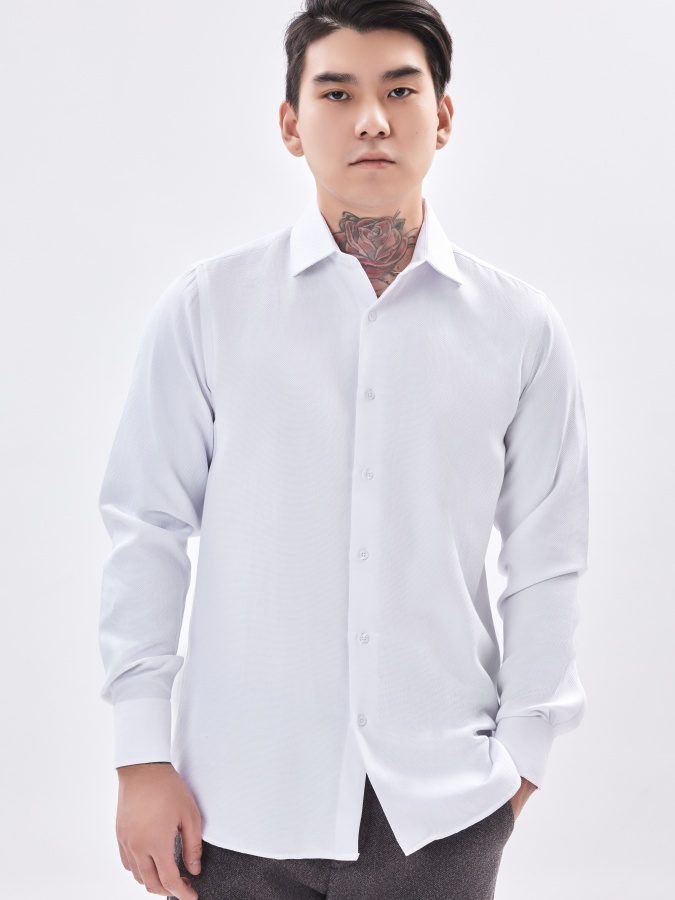 Рубашка длинный рукав White M AW23CA2N-19-18757
