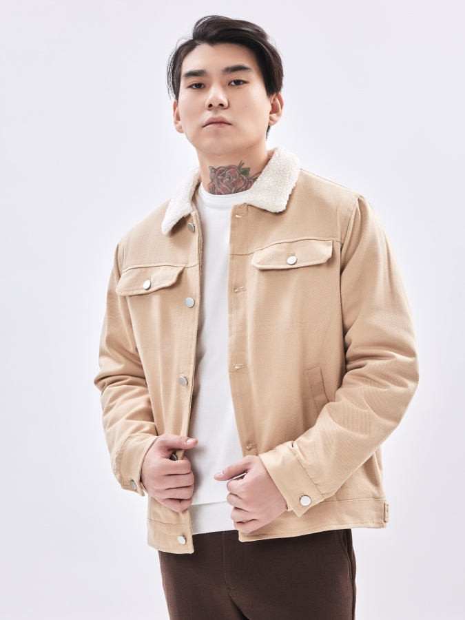 Qisqa uzunlikdagi Beige XL ko'ylagi AW23CA1N-12-19069