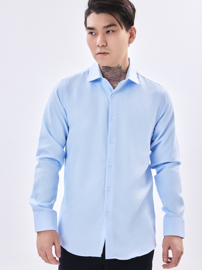 Рубашка длинный рукав Blue M AW23CA2N-19-18757