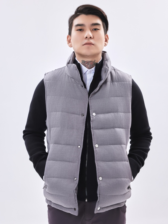 Жилетка короткая длина Grey S AW23CA1N-32-19075