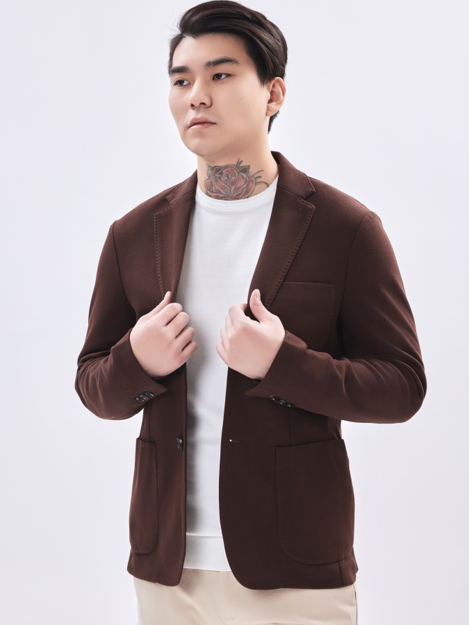 Blazer qisqa uzunligi jigarrang 54  AW23CA2N-16-19126