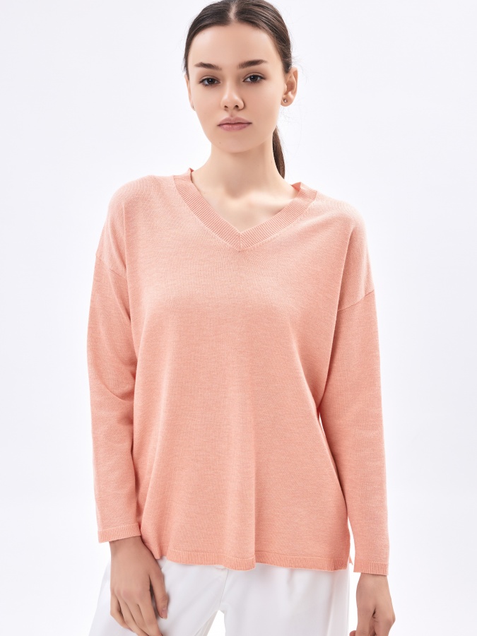 Peach L ayollar jumper uzun qisma  AW23WKN-30085