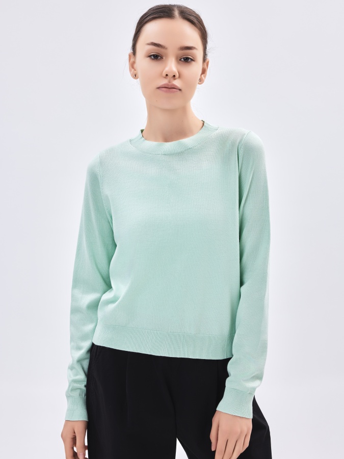 Ayollar jumper uzun qisma Menthol S  AW23WKN-30042