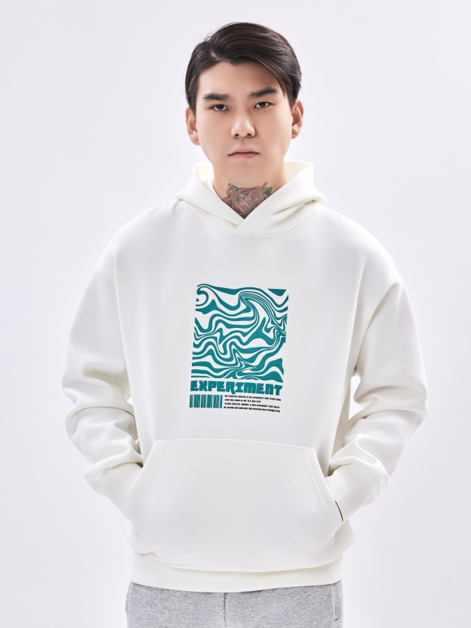 Sweatshirt qisqa uzunlikdagi oq XL AW23CA2N-2-19530