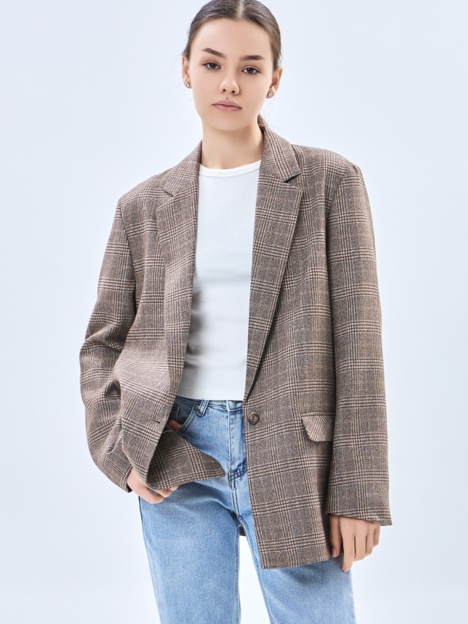 Brown s ayollar ko'ylagi uzun qisma  AW23WBA-52091