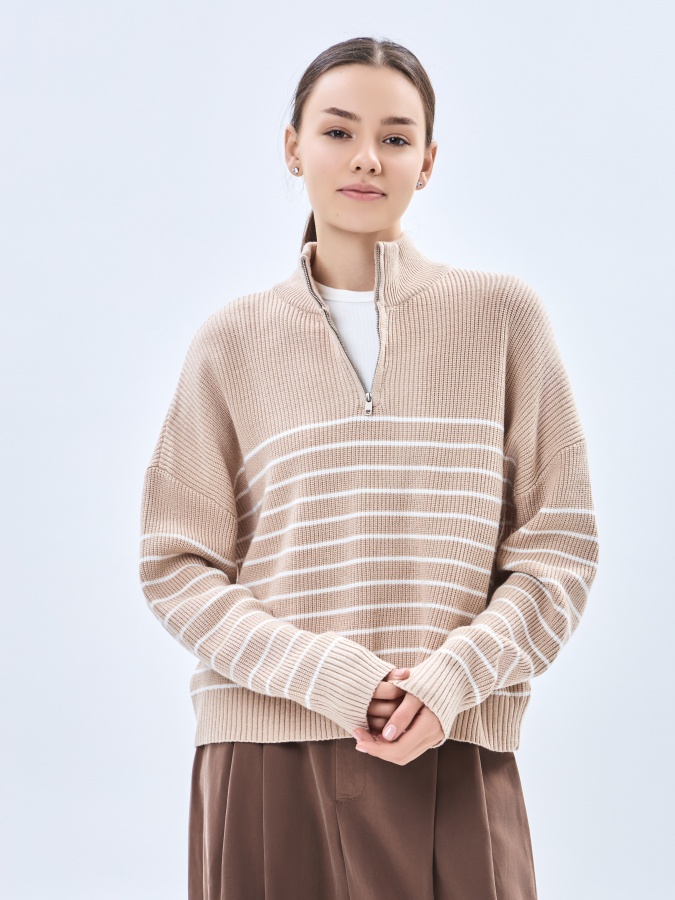 Beige l ayollar sviteri  AW23WKN-30000