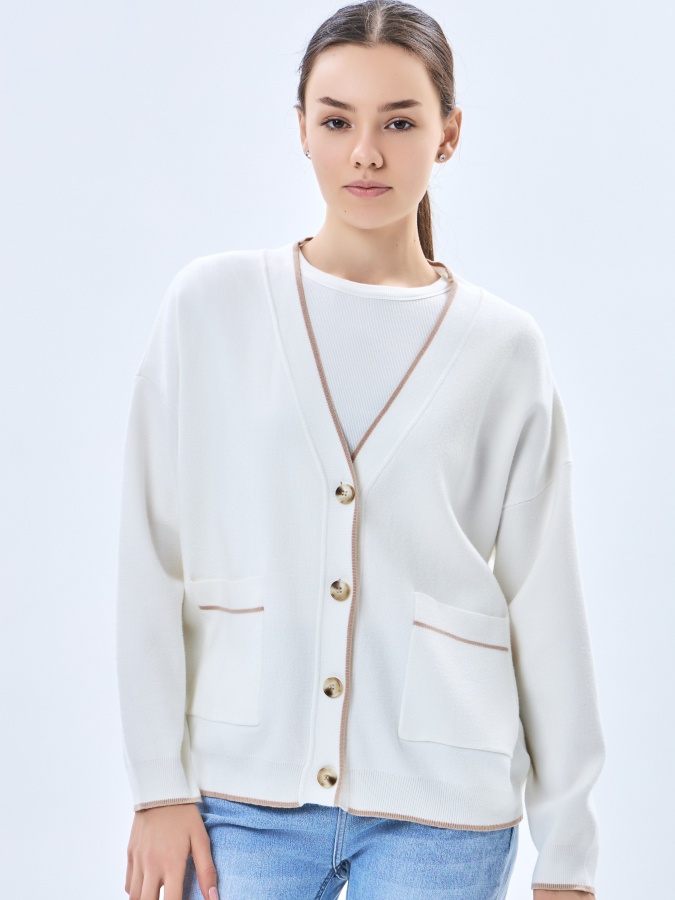 Oq M ayollar kardigan  AW23WKN-30045