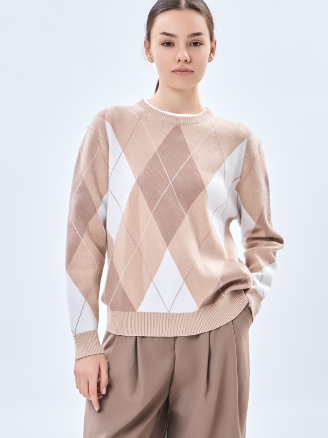 Camel l ayollar sviteri  AW23WKN-30005
