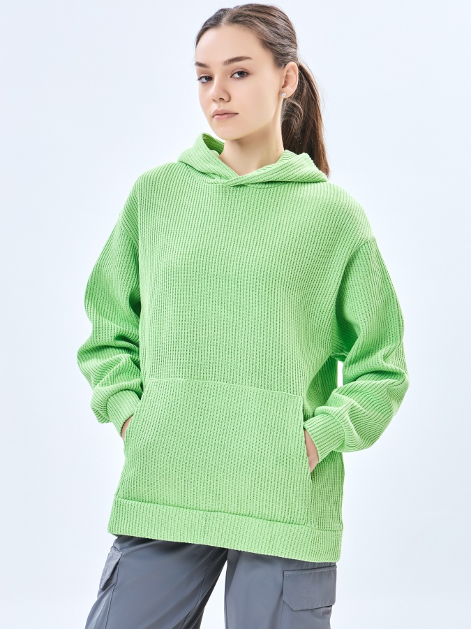 Lime m ayollar hoodie  AW23WBA-52052