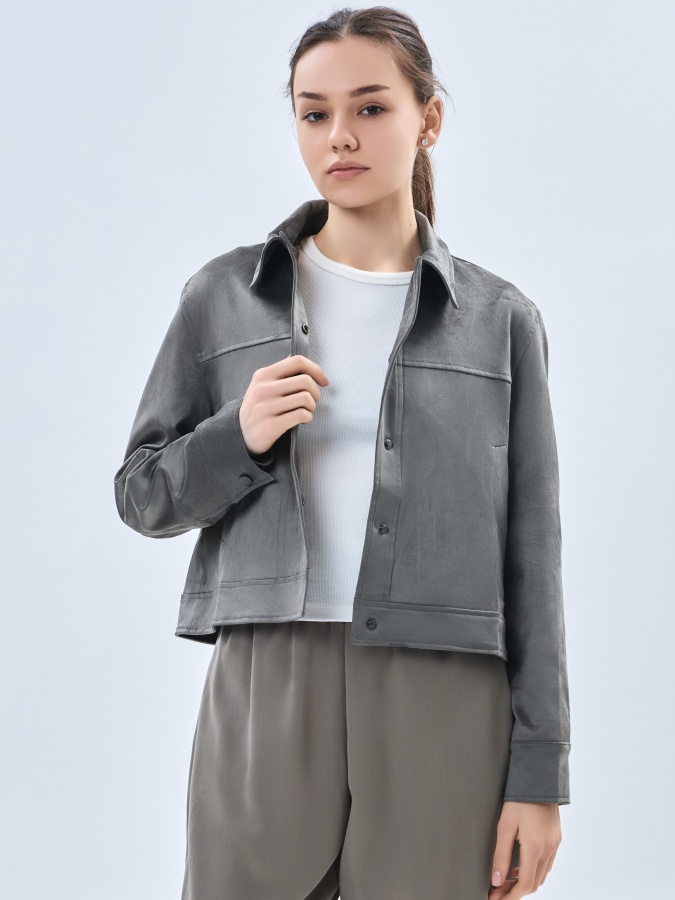Ayollar shamol ishlab chiqaruvchisi qisqa uzunlik xaki XL  AW23WBA-52034