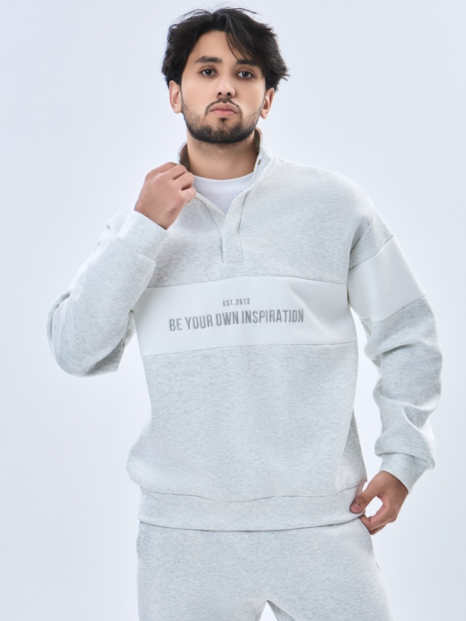 Sweatshirt qisqa uzunligi kulrang L  AW23CA2N-2-19541