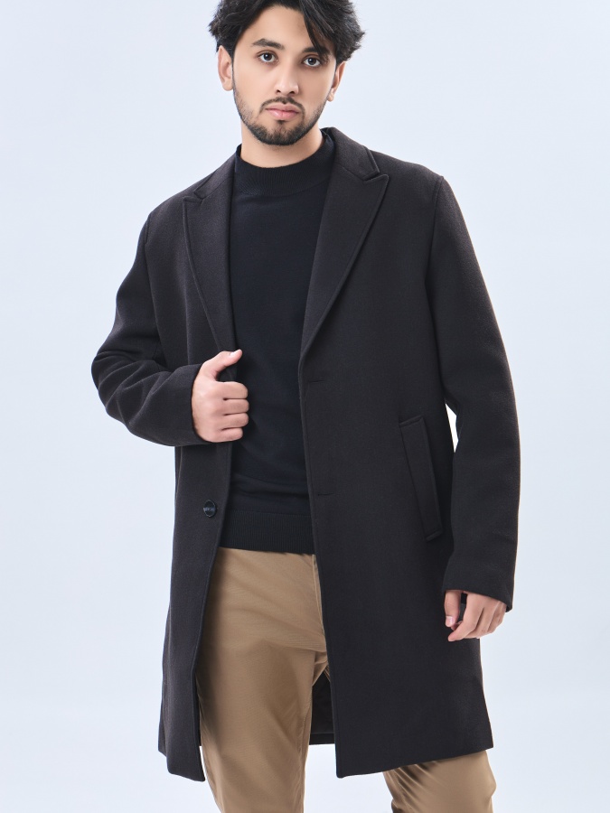 Пальто длинная длина Black 48 AW23CA1N-35-19407