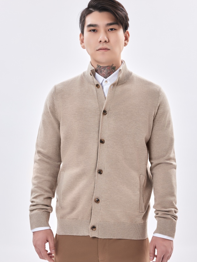 Kardigan qisqa uzunligi Beige L AW23CA2N-33-19650