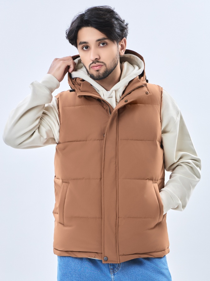 Yelek qisqa uzunlikdagi Clay Brown S AW23CA1N-32-19145