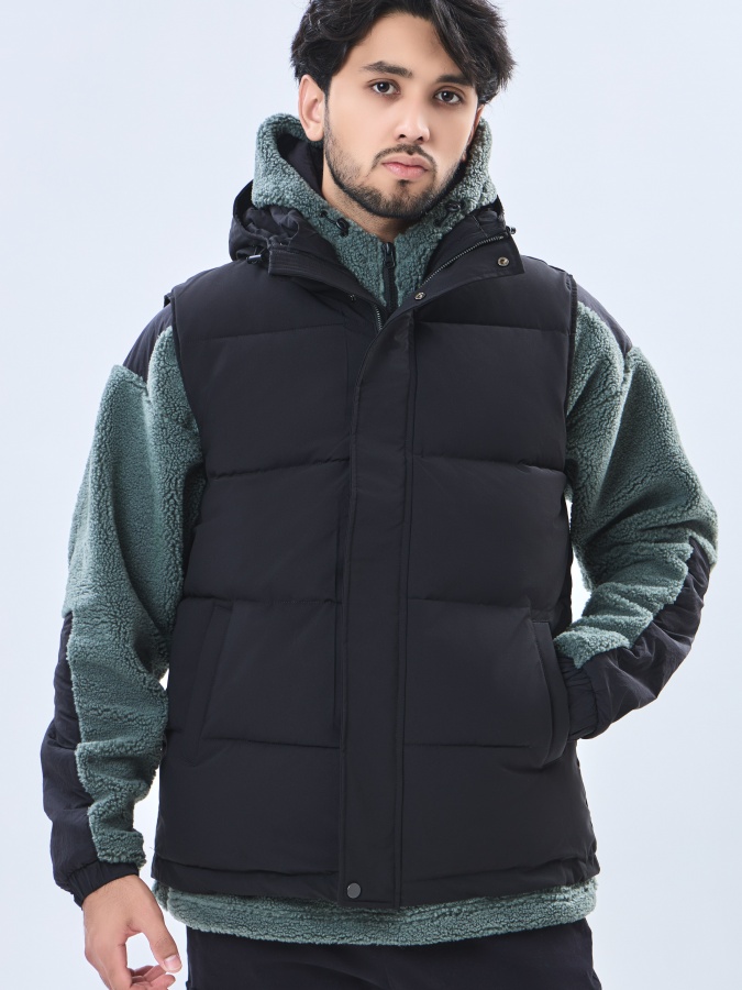 Yelek qisqa uzunlikdagi qora S AW23CA1N-32-19145