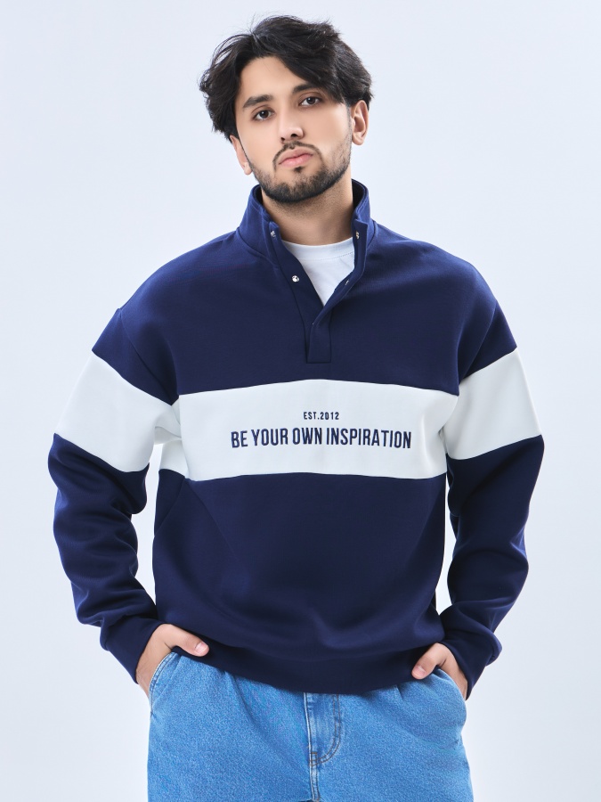 Sweatshirt qisqa uzunligi Navy L AW23CA2N-2-19541