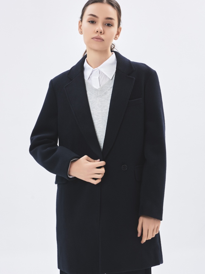 Ayollar paltosi Navy XXL o'rtacha uzunligi  AW23WES-21008