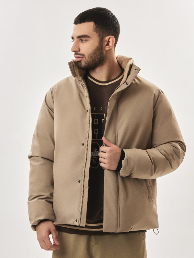 Qisqa uzunlikdagi Beige XXL ko'ylagi AW23CA1N-12-19090