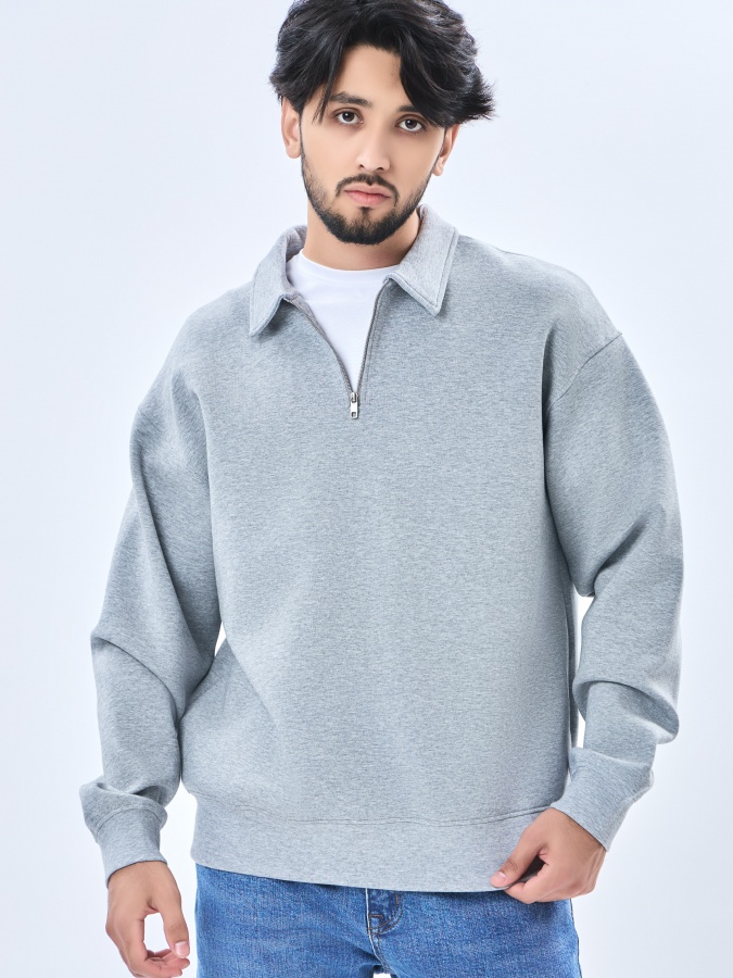 Sweatshirt qisqa uzunligi Grey XL  AW23CA2S-2-19488