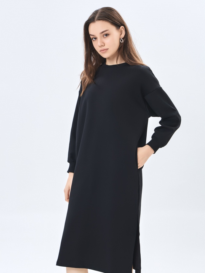 Платье длинный рукав Black XL AW23WBA-52007