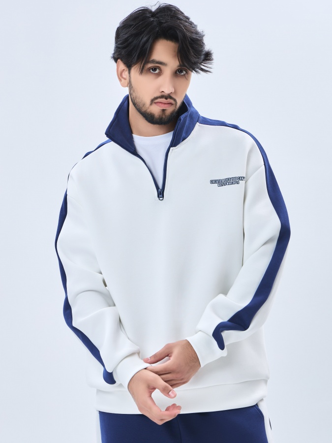 Sweatshirt qisqa uzunligi Navy M  AW23SP2N-2-19545