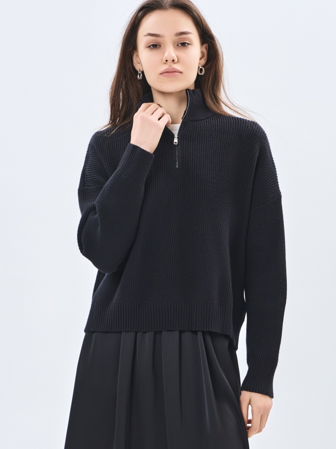 Qora S ayollar sviteri  AW23WKN-30001