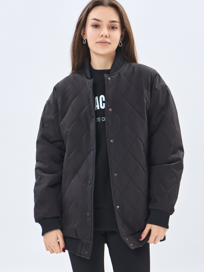 Ayollar ko'ylagi O'rta uzunlikdagi qora XL AW23WYN-24035