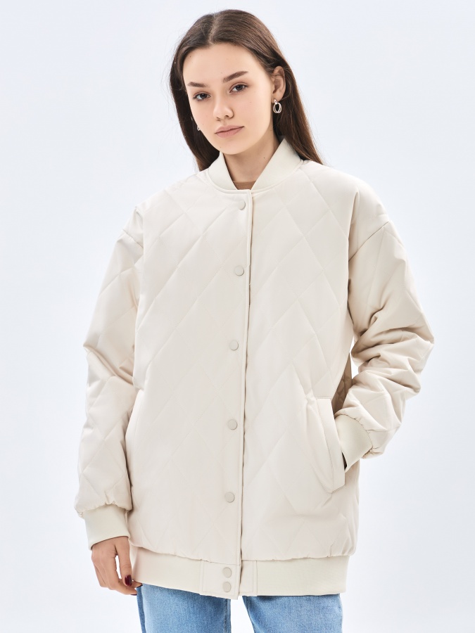 Женская куртка средняя длина Whisper White XL AW23WYN-24035
