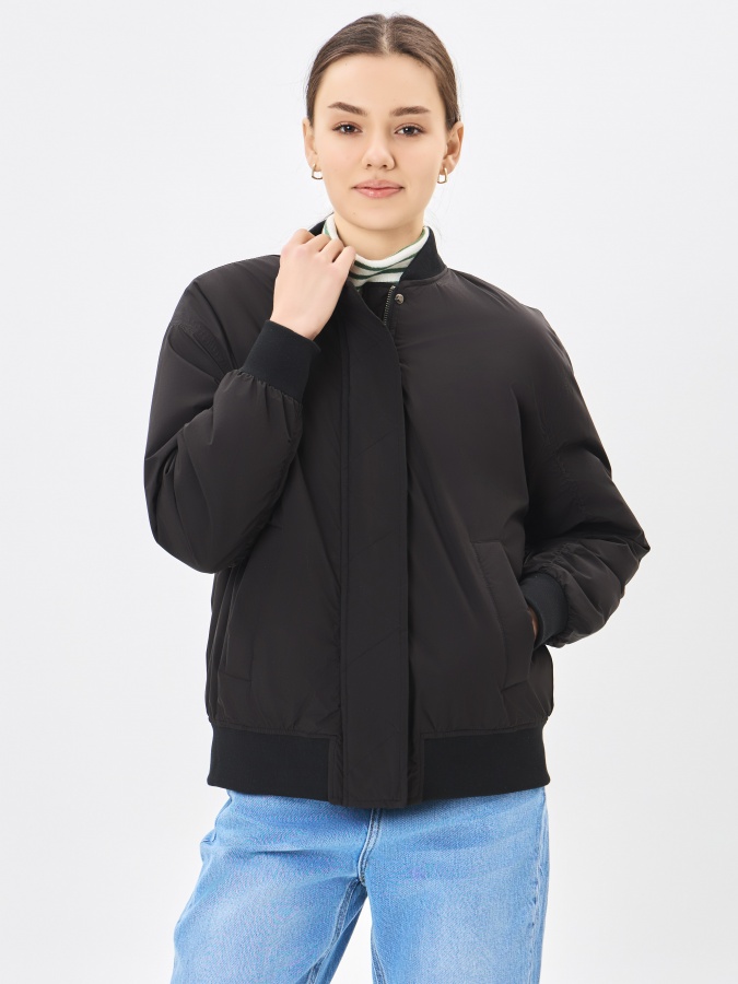 Женская куртка короткая длина Black S AW23WES-21002