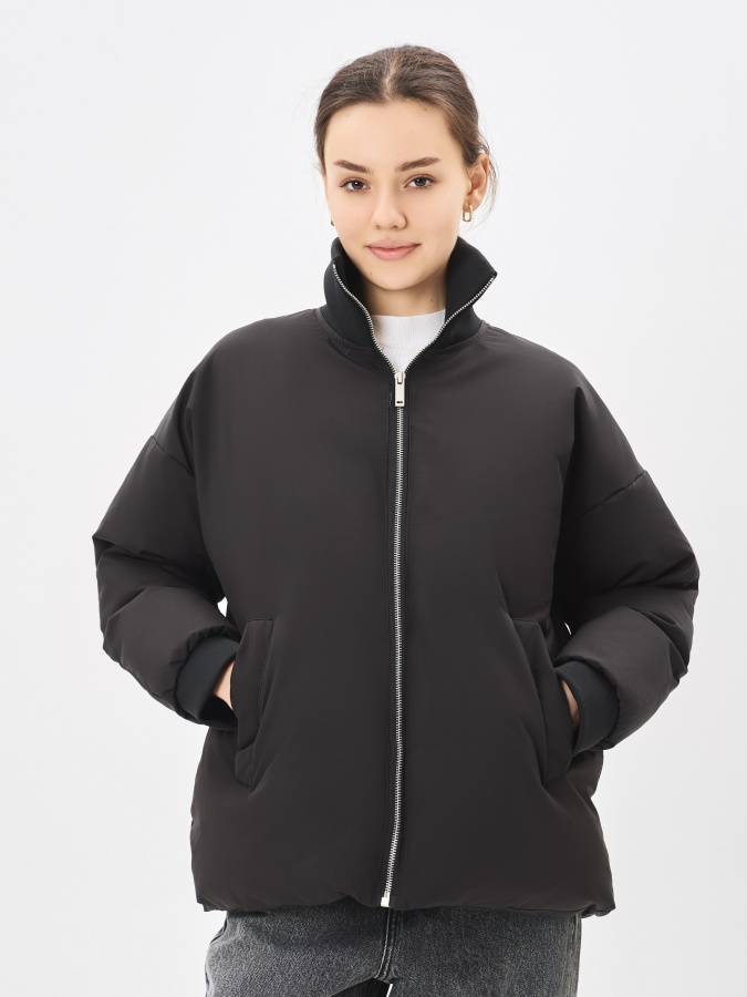Женская куртка короткая длина Black XL AW23WES-21004