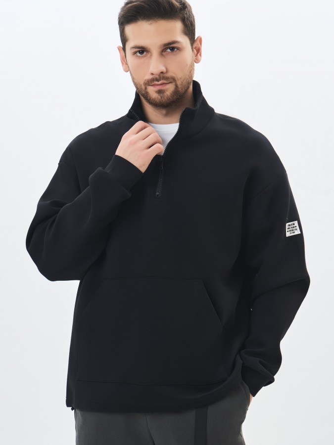Толстовка короткая длина Black M AW23CA2S-2-19408
