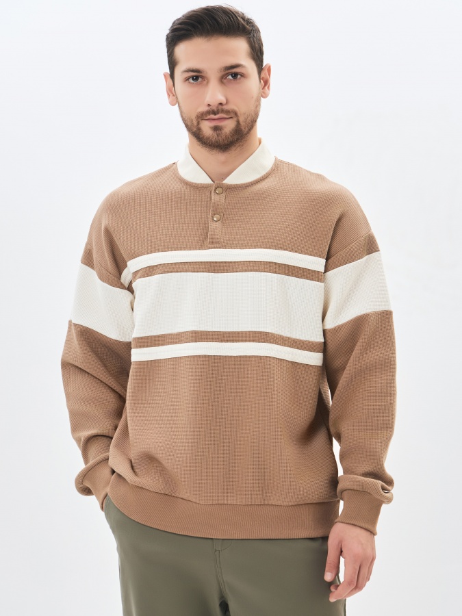 Sweatshirt qisqa uzunligi Beige S  SS24CL2-2-19777
