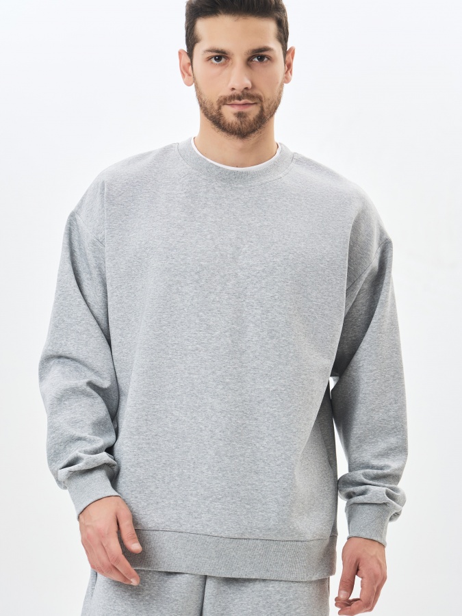 Толстовка короткая длина Grey L SS24CR2-2-19817