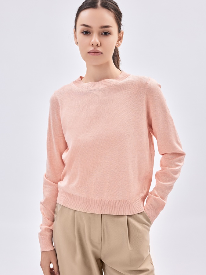 Женский джемпер длинный рукав Peach M AW23WKN-30042