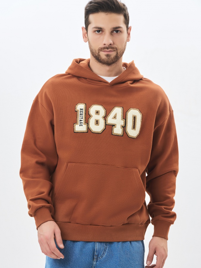Sweatshirt qisqa uzunligi Clay Brown S  SS24CR2-2-19812