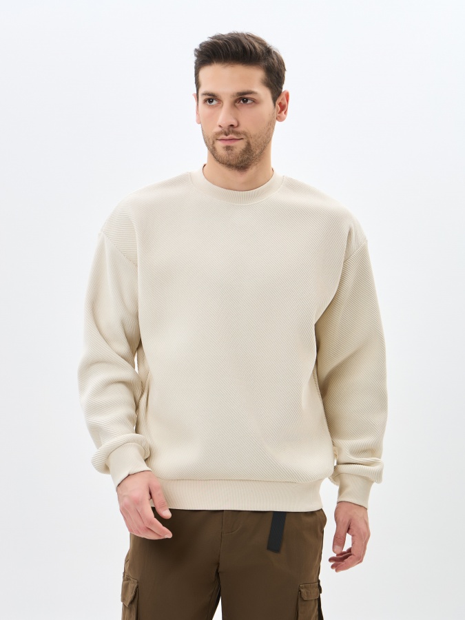 Hoodie qisqa uzunligi Whisper White L AW23CA2N-2-19493