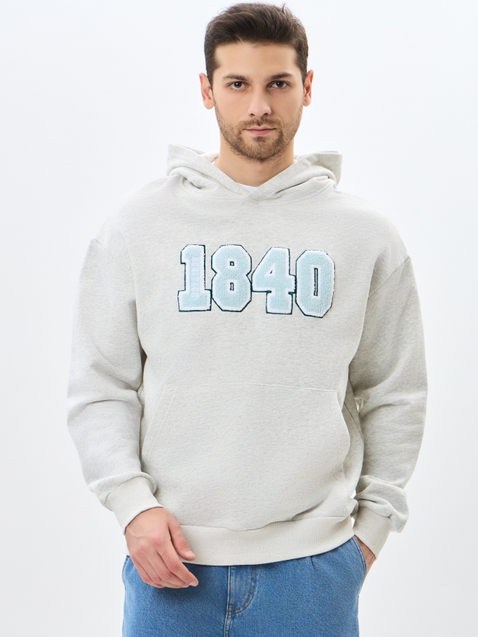 Толстовка короткая длина Grey S SS24CR2-2-19812