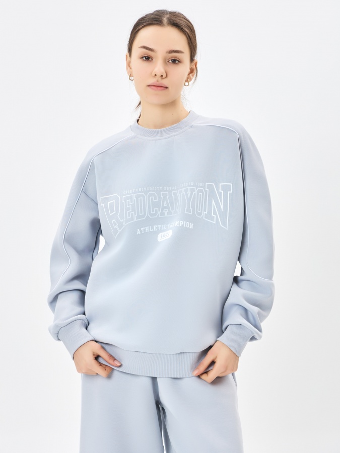 Женский свитшот Light blue S AW23WYN-24078