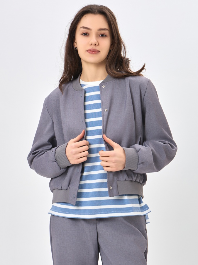 Ayollar shamol ishlab chiqaruvchisi qisqa uzunligi Dark Grey S  SS24WES-21106